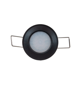 Sensor de movimiento mini para empotrar en techo negro