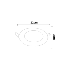 Downlight led redondo empotrar 7W Ø12cm