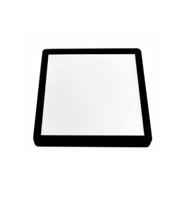 Plafón led cuadrado superficie 24W CCT negro 30x30cm