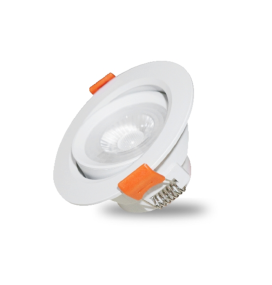 Downlight led oscilante empotrable 7W blanco 10cm