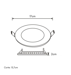 Downlight led redondo empotrar 12W níquel satinado (3000K, 4000K y 6000K)