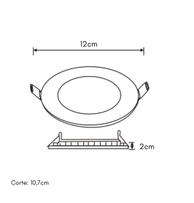Downlight led redondo empotrar 6W níquel satinado (3000K, 4000K y 6000K)