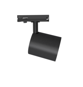 Foco de carril led COB monofásico negro 18W