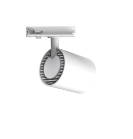 Foco de carril led COB monofásico blanco 30W