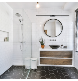 Aplique led para espejo Mantra Morne 12W cromo