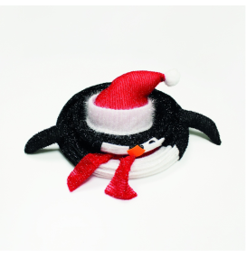 Pingüino plegable con 8 funciones de luz cálida 60cm