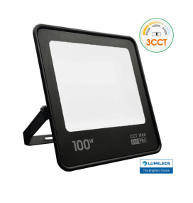 Foco proyector led 100W CCT negro Chip Lumileds