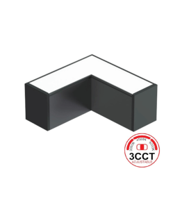 Conector led angular 9W CCT 90º para lineales Polaris