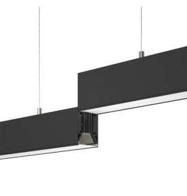 Lámpara lineal led colgante Polaris 150m 50W CCT negro