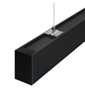 Lámpara lineal led colgante Polaris 150m 50W CCT negro