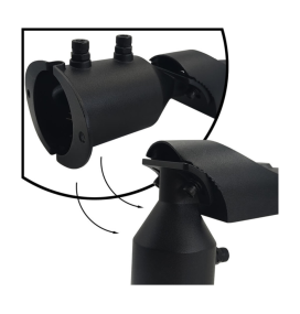 Farola led chip Osram 100W negra