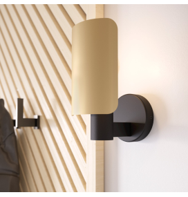 Aplique de pared Eglo Hayes negro y oro