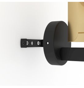 Aplique de pared Eglo Hayes negro y oro
