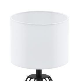 Lámpara de mesa Eglo Carlton 2 negra y blanca