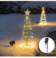 Árbol de navidad con luz integrada solar 75cm cálido