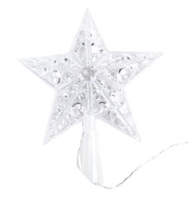 Estrella con luz integrada a pilas para el árbol de Navidad