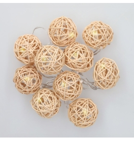 Guirnalda luces con bolas...