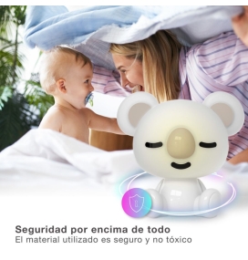 Lámpara infantil sin cables Koala RGB blanco