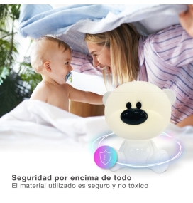 Lámpara infantil sin cables Osito RGB blanco