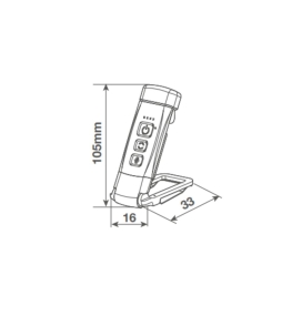 Luz lectura sin cables con pinza de sujección blanca 10,5cm