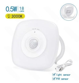 Luz de noche sin cables con sensor de movimiento