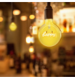 Bombilla filamento E27 led globo "Happy" 4W 1800K