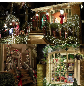 Guirnalda led solar 6W cálida 10W