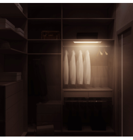 Luz sin cables con sensor de movimiento 2,2W plata CCT