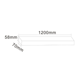 Lámpara lineal led colgante o superficie 40W 120cm blanca CCT