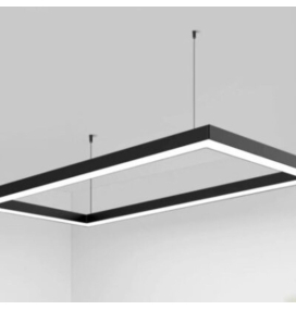 Conector led angular negro 10W CCT 90º para lámparas lineales