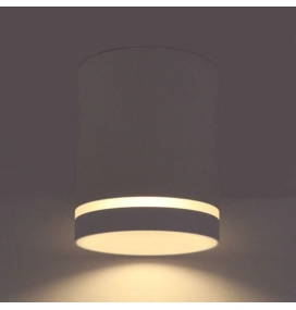 Plafón de techo para bombilla GU10 blanco 9,7cm