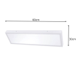Plafón led rectangular 60x30cm 36W CCT blanco