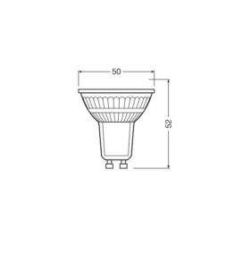 Bombilla led GU10 Ledvance/Osram PAR16 6,9W 620Lm 120º
