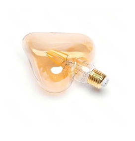 Bombilla filamento E27 led Corazón 4W 1800K