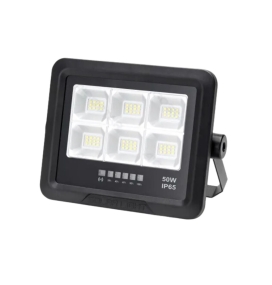 Foco proyector led solar 50W 6000K negro SP06