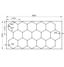 Lámpara de techo led para talleres y garajes SCALEXTRIC 624W 6000K