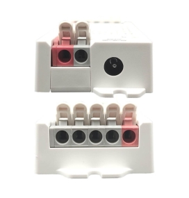 Controlador 2 en 1 para tiras led monocolor y CCT 12-24V RF y pulsador