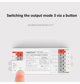 Controlador 3 en 1 para tiras led 12-24V RGB, RGBW y RGBCCT RF