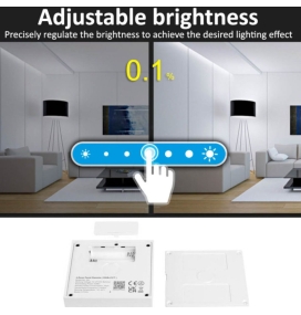 Mando de pared B2 para tiras led monocolor y CCT 4 zonas