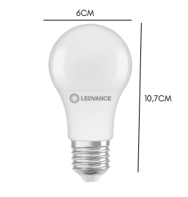 Bombilla led E27 8,5W Ledvance/Osram Value Classic