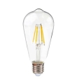 Bombilla led filamento E27 cristal transparente 8W