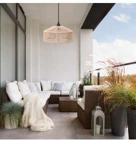 Lámpara de techo colgante Newgarden Calabardina blanca