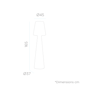 Lámpara led de pie Newgarden Lola 165 cable