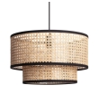Lámpara colgante decorativa ratán Thalia E27