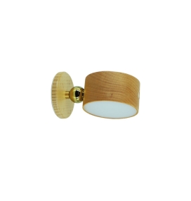 Aplique de pared led con batería recagable 2W 3000K madera