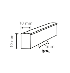 Neón led 10W/m 220V 1200Lm/m CRI80 IP65 ancho 10mm corte y curva libre