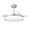 Ventilador de techo led con aspas retráctiles Delta 72W gris