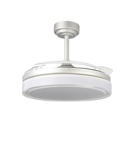 Ventilador de techo led con aspas retráctiles Delta 72W gris
