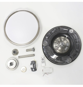 Ventilador de techo led con aspas retráctiles Delta 72W níquel