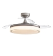 Ventilador de techo led con aspas retráctiles Delta 72W níquel